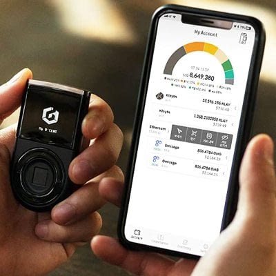 D’Cent Biometric Cryptocurrency Wallet Gadget